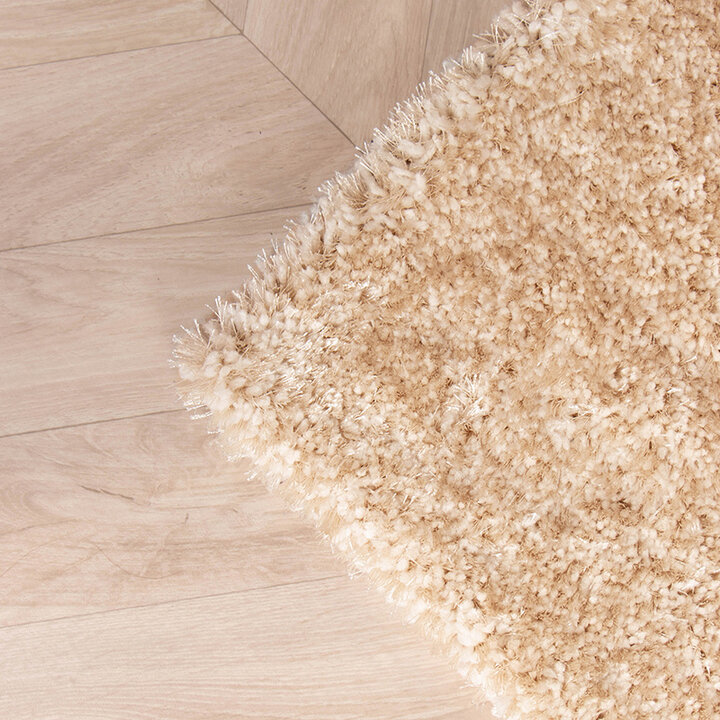 Matta Med Hög Lugg - Glazy Gräddvit