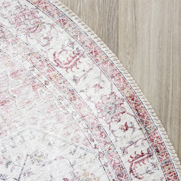 Rund Matta I Vintagestil - Lago Rosa