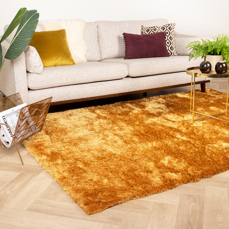 Matta Med Hög Lugg - Glorious Guld/Gul