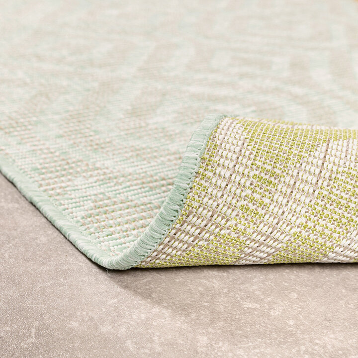 Fyrkantig Utomhusmatta - Summer Retro Mintgrön