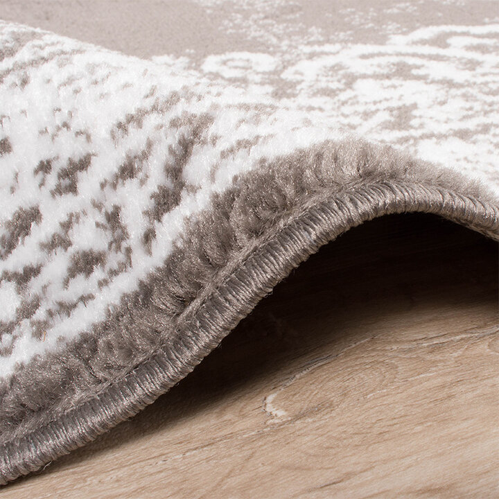 Matta I Vintagestil - Adore Medaillon Taupe/Grå