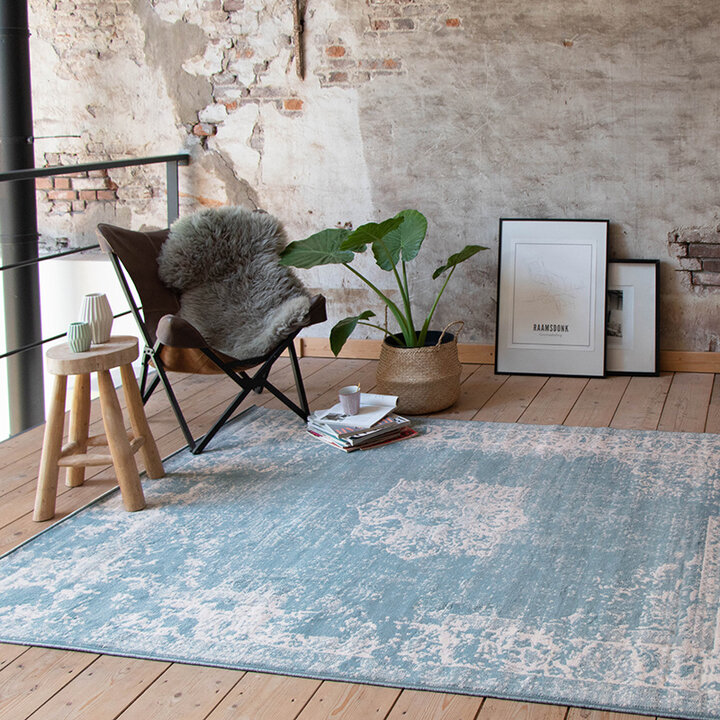 Matta I Vintagestil - Miracle Blå