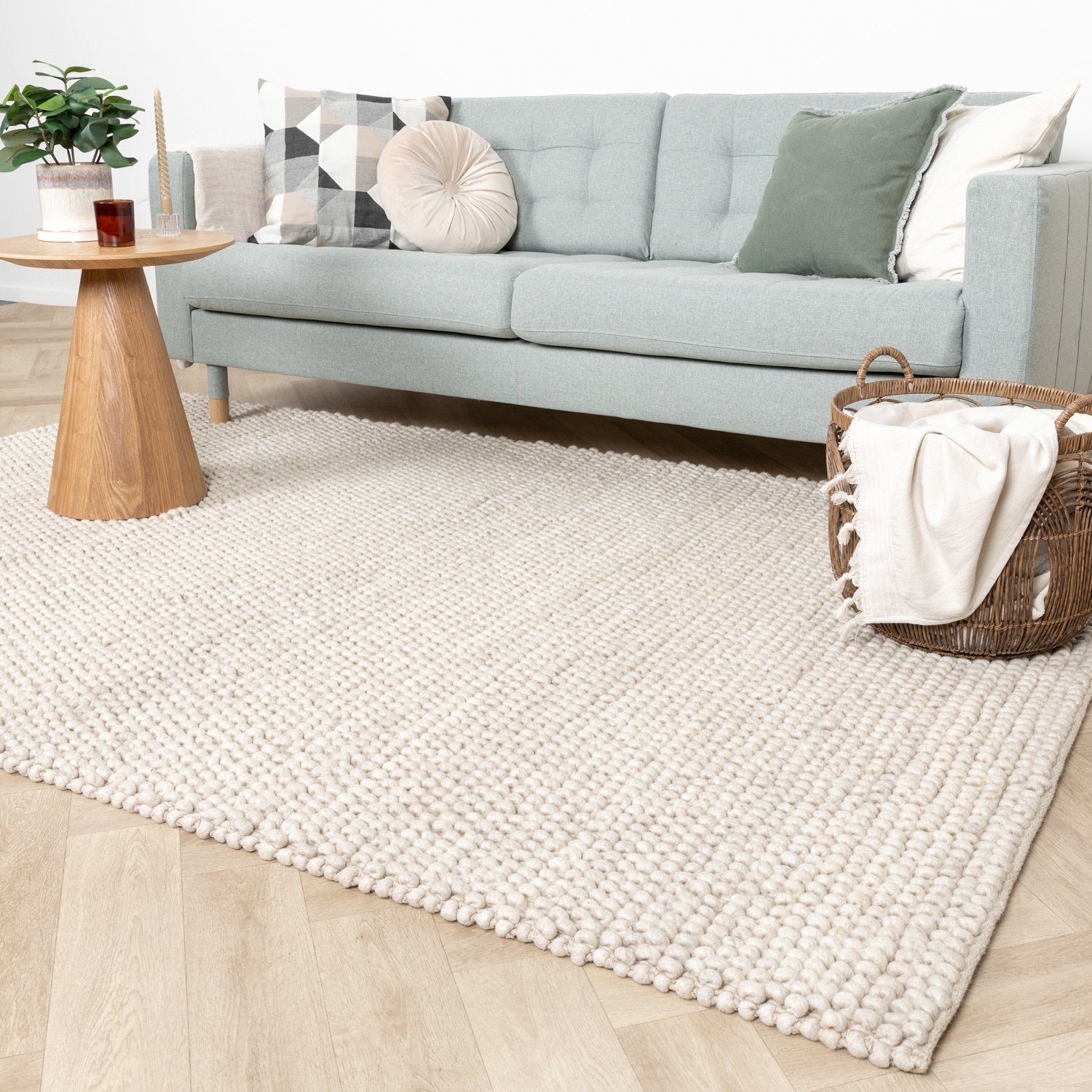 Ullmatta - Luminous Gräddvit/Vit