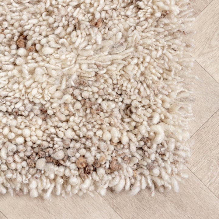 Ullmatta Med Hög Lugg - Royal Gräddvit/Taupe