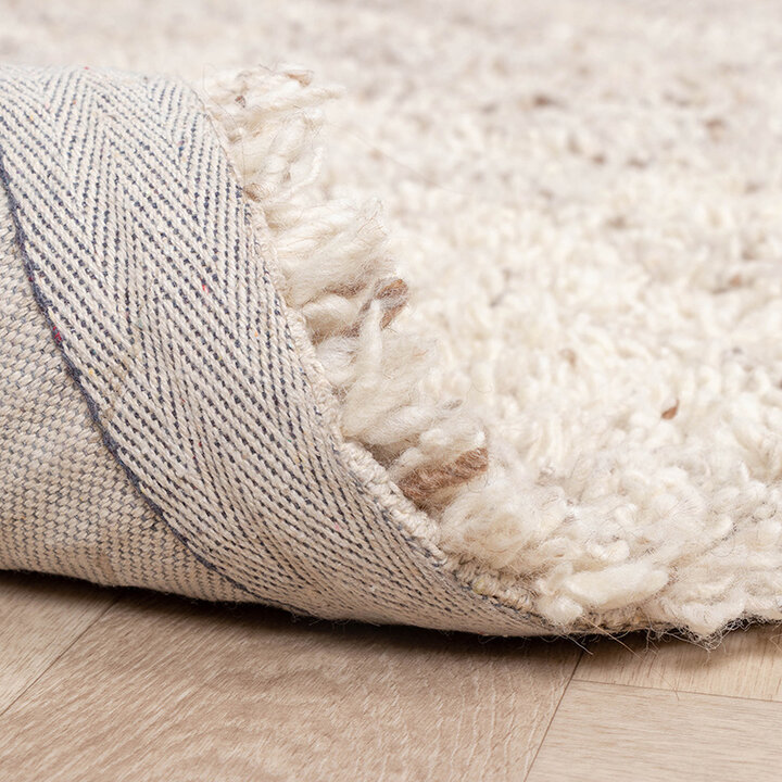 Ullmatta Med Hög Lugg - Royal Gräddvit/Taupe