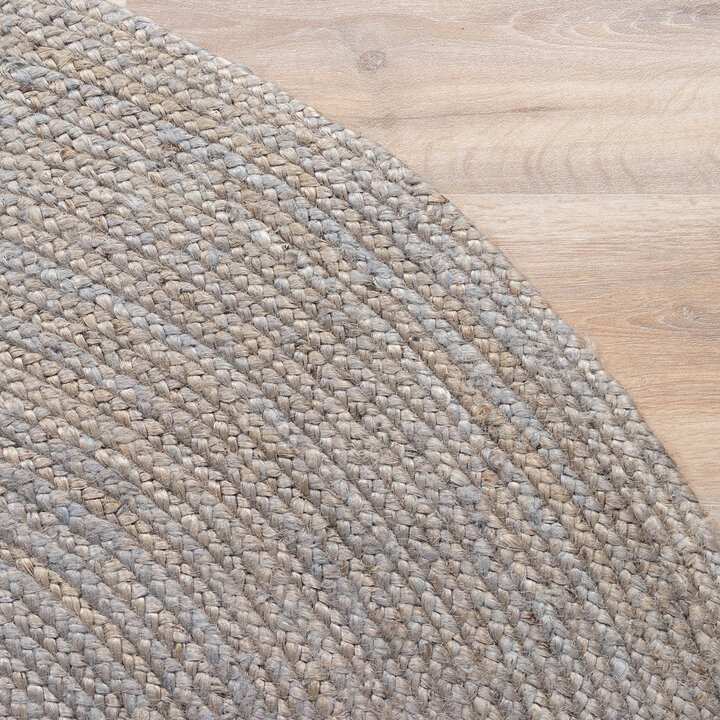 Jute Matta - Fair Rund Grå