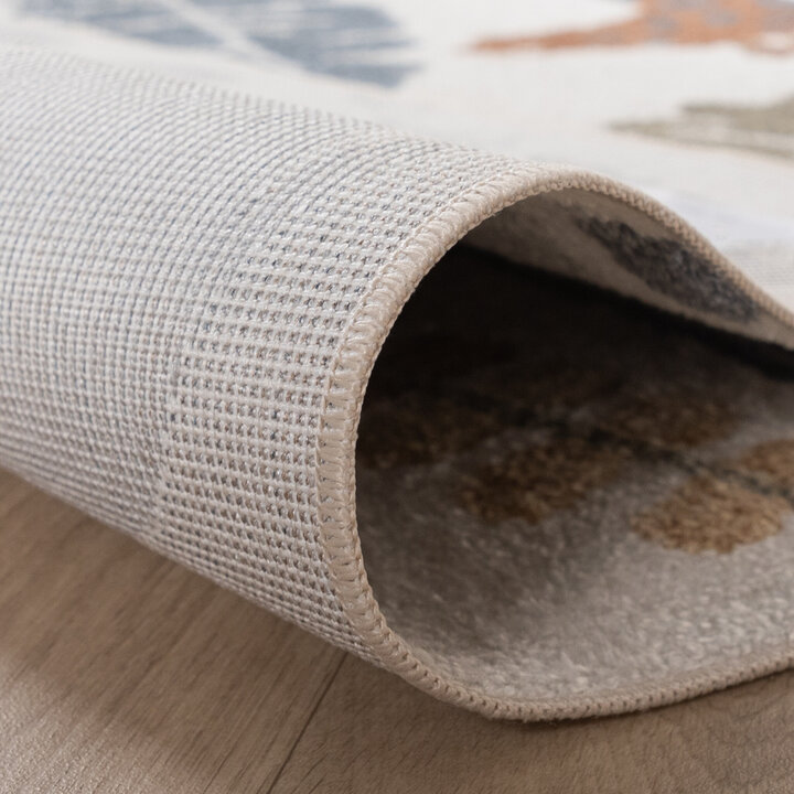 Tvättbar Barnmatta - Mace Animals Gräddvit