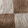 Schackmönstrad Matta  - Blox Fringe Beige - thumbnail 3