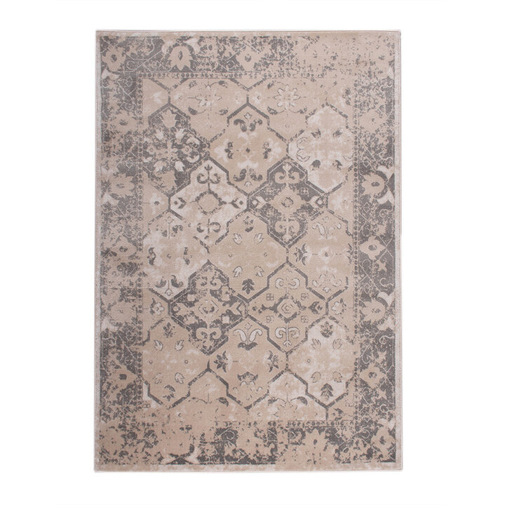 Matta I Vintagestil - Deep Tile Gräddvit
