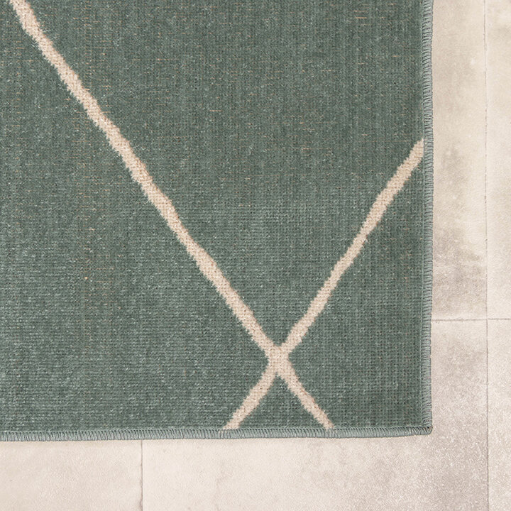 Skandinavisk Utomhusmatta - Odin Lines Grön