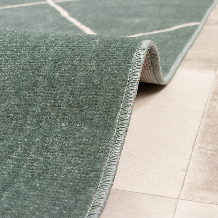 Skandinavisk Utomhusmatta - Odin Lines Grön