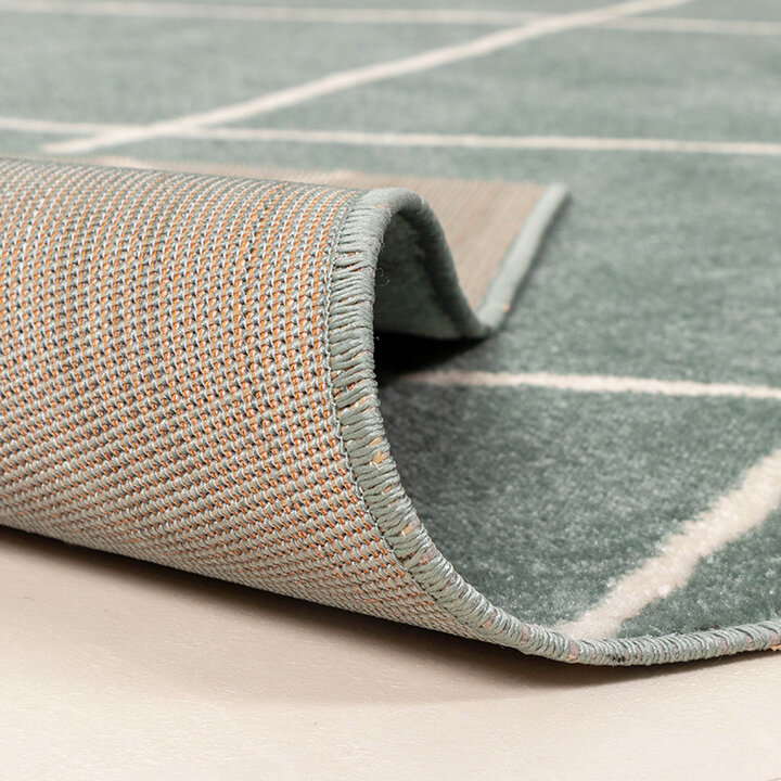 Skandinavisk Utomhusmatta - Odin Lines Grön