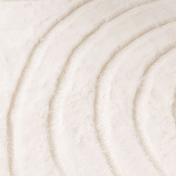 Mjuk Matta Med Hög Lugg - Carvy Arches Gräddvit