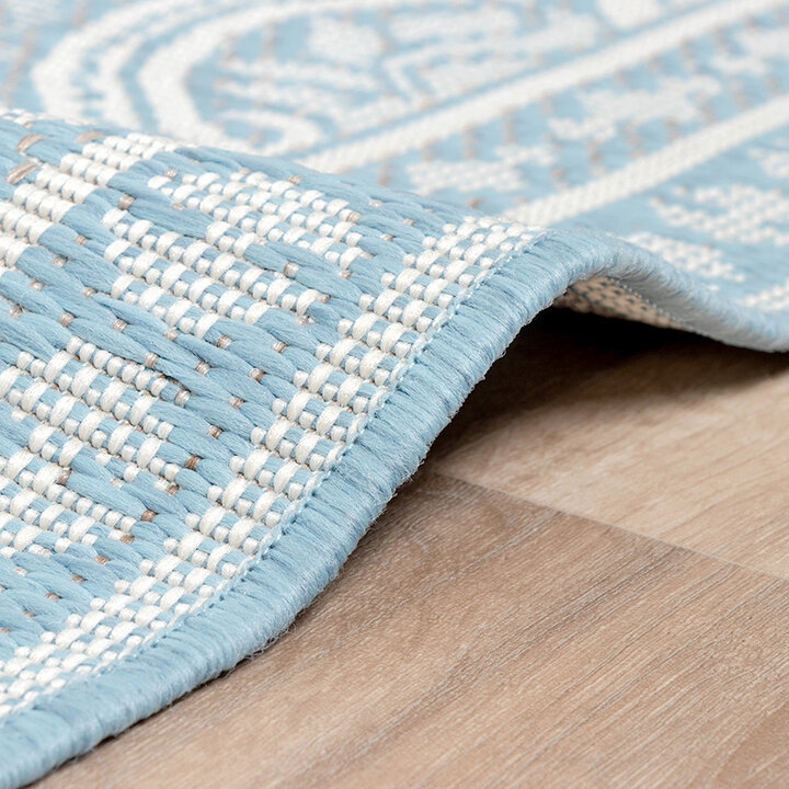 Utomhusmatta - Summer Oriental Ljusblå