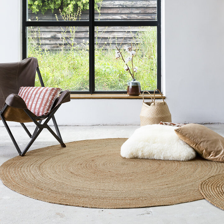 Jute Matta - Fair Rund Natur