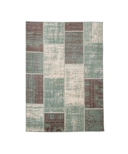 Lapptäckesmatta  - Spring Patchwork Grön/Grå
