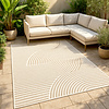 Modern Matta - Nori Curves Vit/Taupe - thumbnail