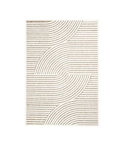 Modern Matta - Nori Curves Vit/Taupe