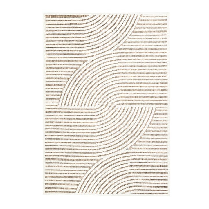 Modern Matta - Nori Curves Vit/Taupe