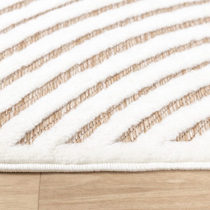 Modern Matta - Nori Curves Vit/Taupe