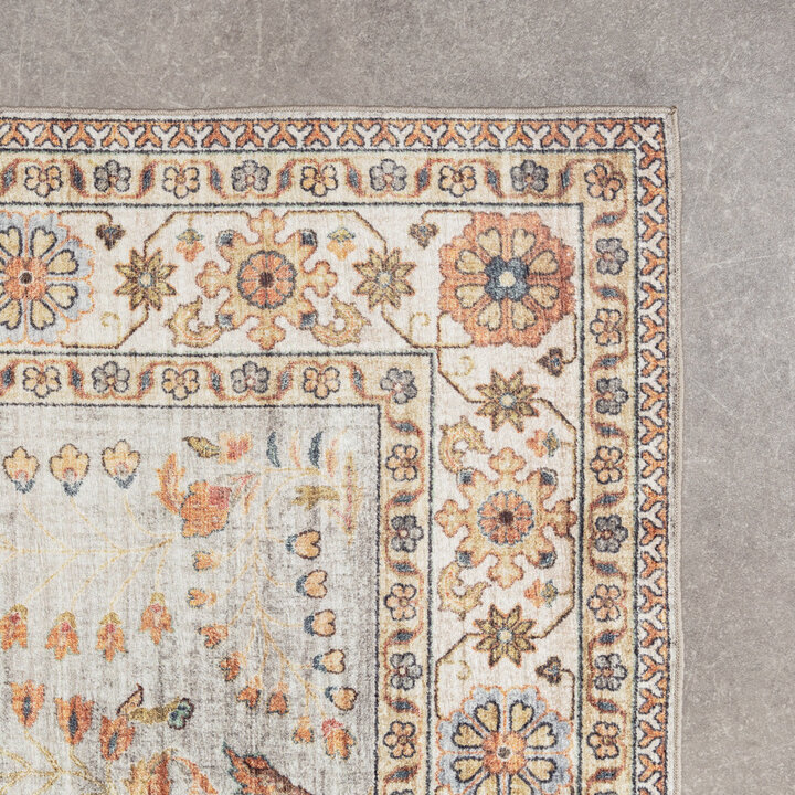 Vintage Utomhusmatta - Santo Flora Ljusgrå