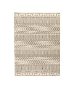 Utomhusmatta I Jute - Nomad Aztec Gräddvit
