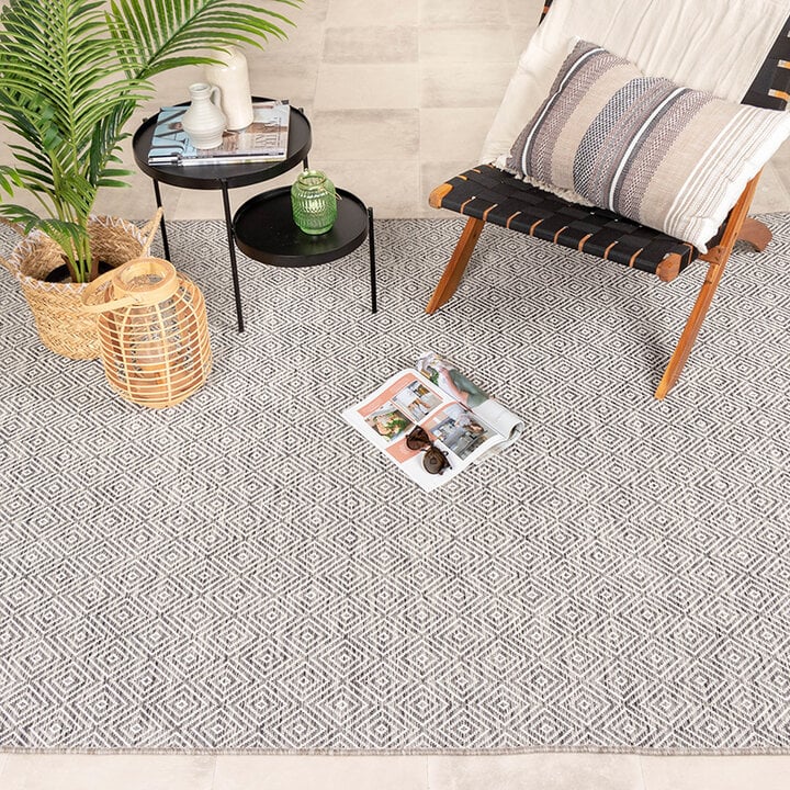 Utomhusmatta - Sommarkakel Ljusgrå