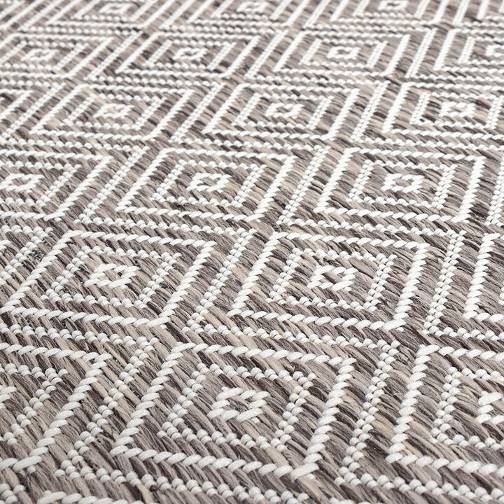 Utomhusmatta - Sommarkakel Ljusgrå