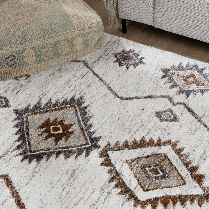 Matta Med Hög Lugg - Blend Aztec Terrakotta