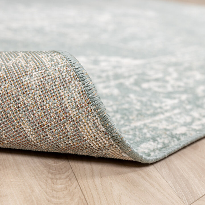 Matta I Vintagestil - Spring Ethnic Grön/Gräddvit