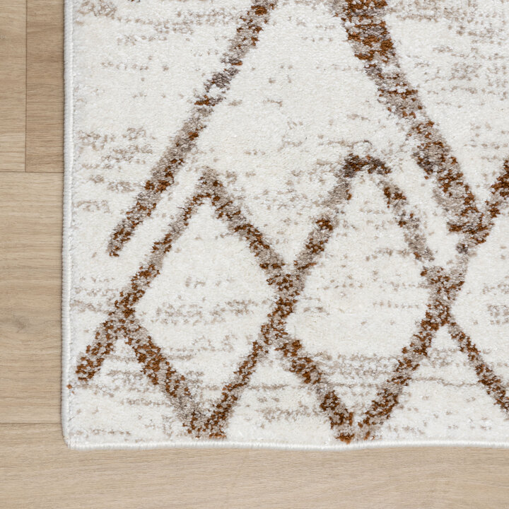 Matta Med Hög Lugg - Blend Diamond Terrakotta