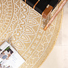Rund Utomhusmatta - Summer Aztec Gul - thumbnail 4