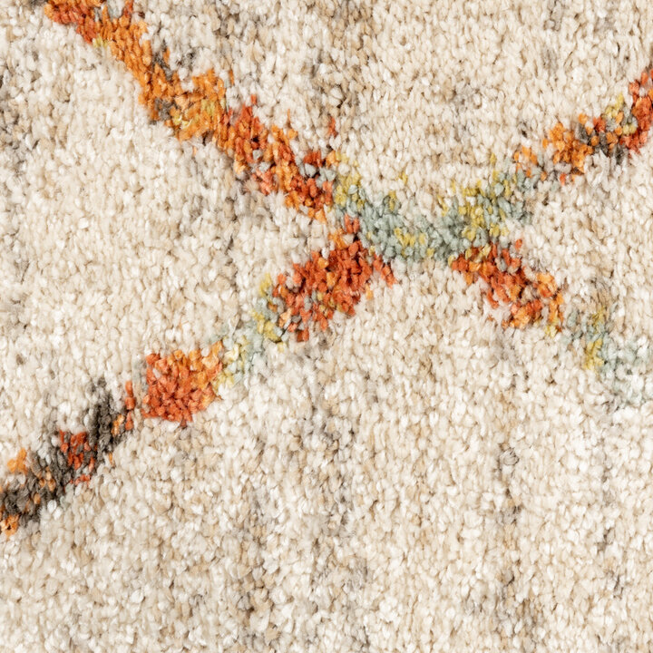 Matta Med Hög Lugg - Blend Lines Terrakotta