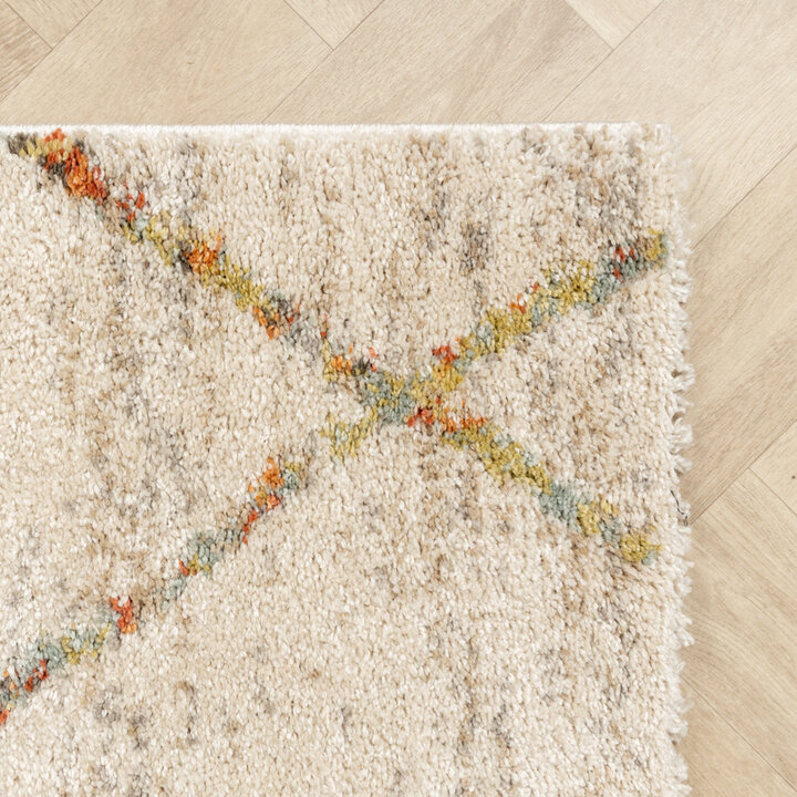 Matta Med Hög Lugg - Blend Lines Terrakotta