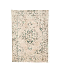 Matta I Vintagestil - Spring Ethnic Gräddvit/Grön