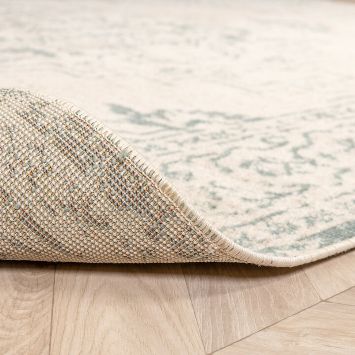 Matta I Vintagestil - Spring Ethnic Gräddvit/Grön