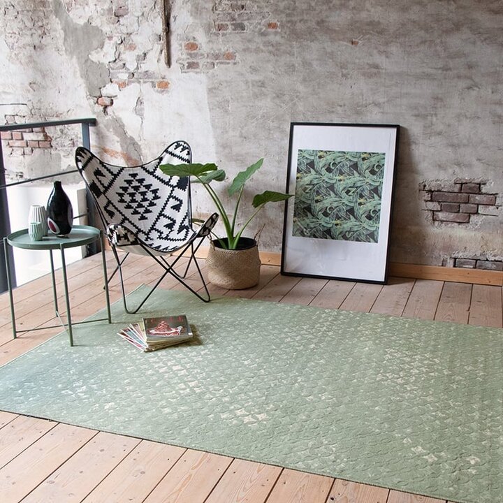 Matta I Vintagestil - Wonder Rustik Grön