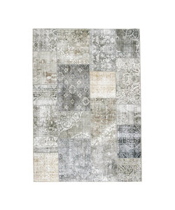 Lapptäckesmatta  - Lago Patchwork Grå