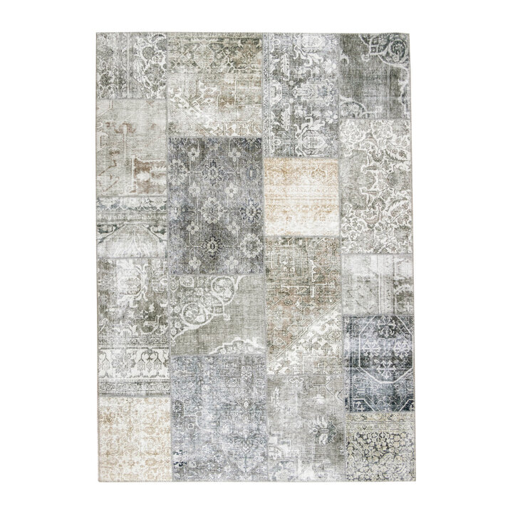 Lapptäckesmatta  - Lago Patchwork Grå