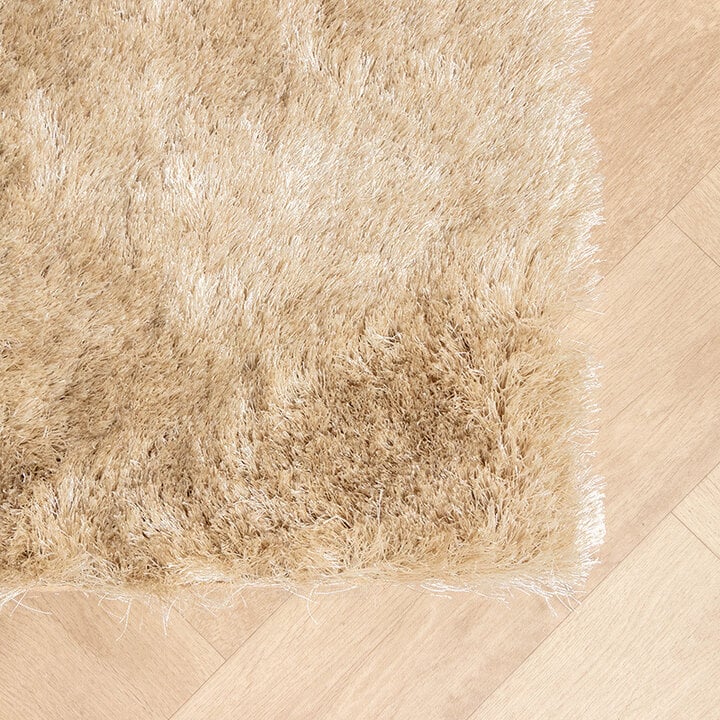 Matta Med Hög Lugg - Glorious Champagne/Gräddvit