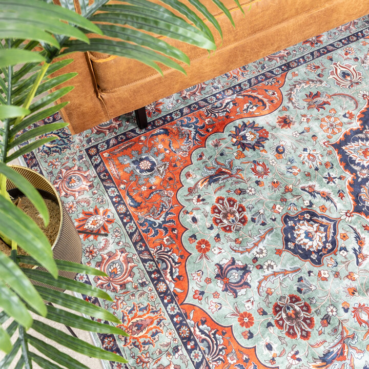 Matta I Vintagestil - Imagine Medaillon Grön