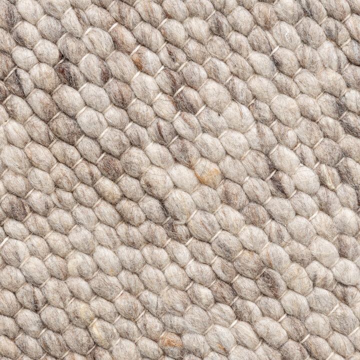 Rund Ullmatta - Feline Brun/Melerad