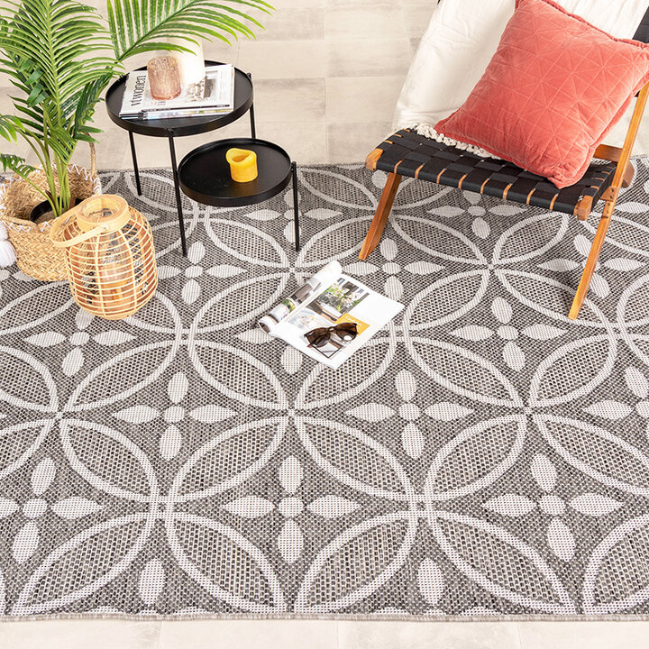 Utomhusmatta - Summer Pattern Grå