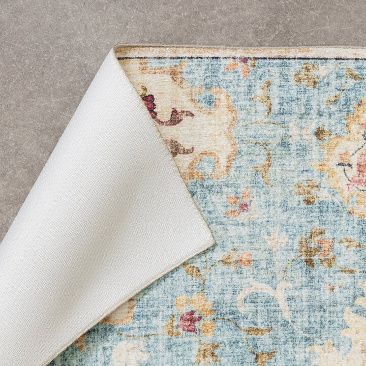 Vintage Utomhusmatta - Santo Mandala Ljusblå