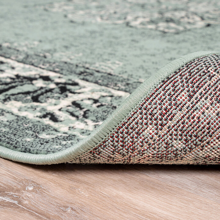 Matta I Vintagestil - Wonder Grön/Svart