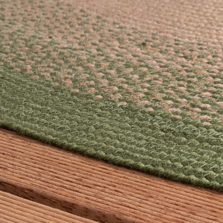 Rund Inomhus- Och Utomhusmatta - Florence Grön