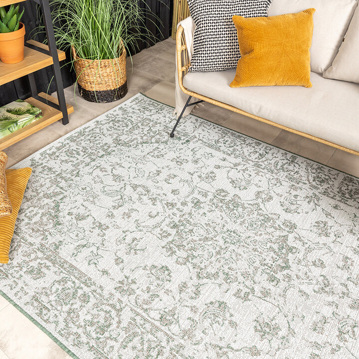 Vintage Utomhusmatta - Victoria Oriental Grön