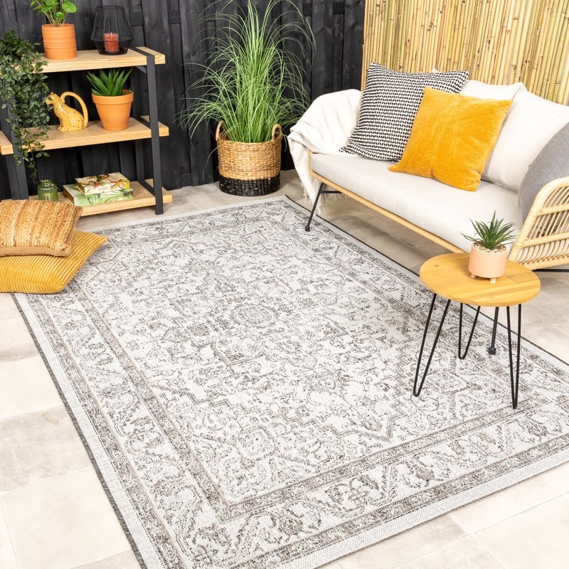 Vintage Utomhusmatta - Victoria Aztec Grå