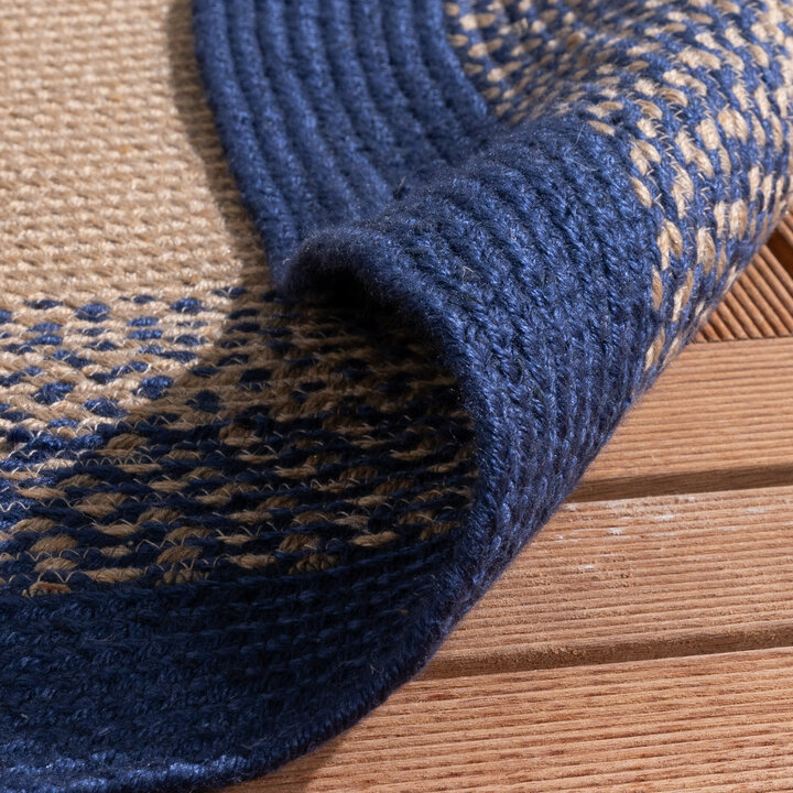 Rund Inomhus- Och Utomhusmatta - Florence Blå