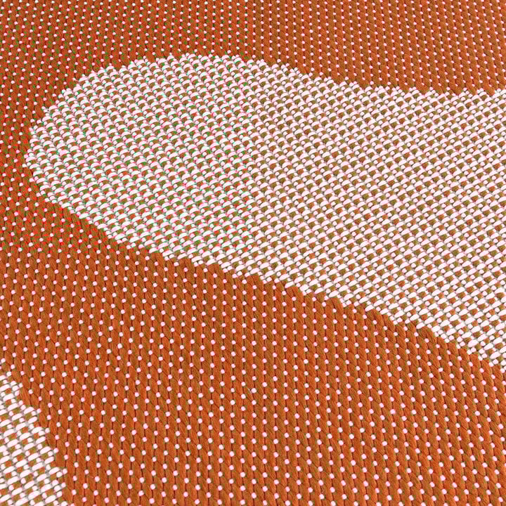 Utomhusmatta - Summer Swirl Terrakotta